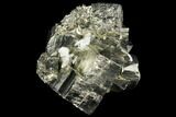 Gleaming Pyrite Cube Crystal Cluster - Peru #98055-1